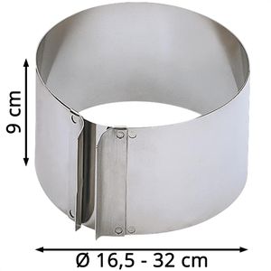 Produktbild für Tortenring Kaiser Inspiration, backofenfest, aus Edelstahl