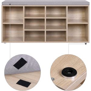 Produktbild für Schuhbank Vasagle LHS10WT, eiche, aus Holz