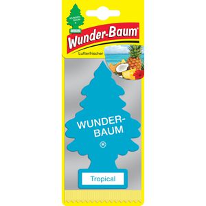 Wunderbaum Autoduft Lufterfrischer, 35118, Duftkarte, vielseitig  einsetzbar, Tropical – Böttcher AG