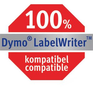 Produktbild für Dymo-Etiketten Zweckform für Dymo 1933083, weiß