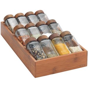 Produktbild für Gewürzregal Wenko 54950100, braun, mit 3 Fächern