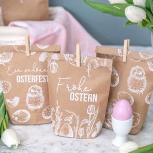 Produktbild für Geschenktüte Papierdrachen 060-021-004 Ostermotiv weiß