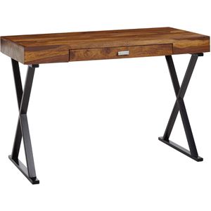 Schreibtisch Wohnling WL6.540, sheesham / schwarz