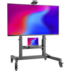 Produktbild für TV-Ständer Onkron TS1991-B, Ablage &amp; Rollen, schwarz, Metall