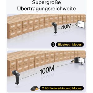 Produktbild für Barcode-Scanner Inateck PRO 8_black, kabellos