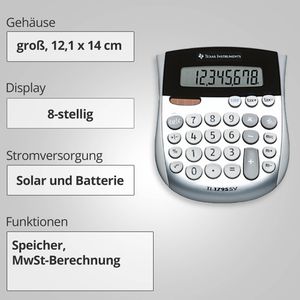Produktbild für Taschenrechner Texas-Instruments TI 1795 SV