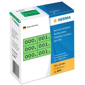 Nummernetiketten Herma 4805, 10 x 22mm