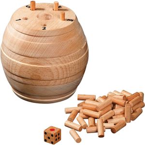 Philos Würfelspiel 6335, Würfelfass, ab 6 Jahre, 2-10 Spieler