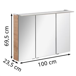 Produktbild für Spiegelschrank Fackelmann B.perfekt 84122, asteiche