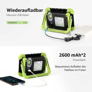 Produktbild für Baustrahler Lepro LED, mit integriertem Akku