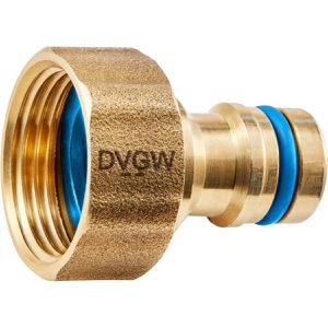 Hahnverbinder GEKA 46.1919.9, aus Messing, DVGW-zertifiziert