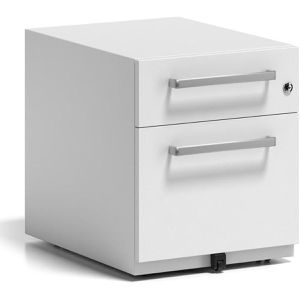Produktbild für Rollcontainer Bisley Note, aus Metall, weiß