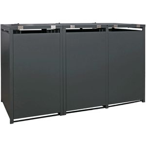 Produktbild für Mülltonnenbox Mendler HWC-O67, Metall