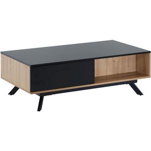 Couchtisch Wohnling WL6.659, aus Holz, schwarz / eiche