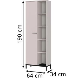 Produktbild für Kombischrank Germania Rovigo, kaschmir