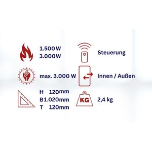Produktbild für Heizstrahler Aktobis WDH-300WS, outdoor