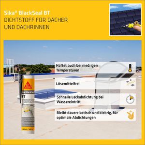 Produktbild für Dichtmasse Sika BlackSeal BT, 300ml