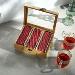 Produktbild für Teebox wenco 555128, für Teebeutel, natur, aus Bambus