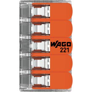 Produktbild für Verbindungsklemme Wago Compact, 221-415, 5 Leiter