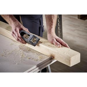 Produktbild für Handhobel Wolfcraft 4013000, Messerbreite 57mm