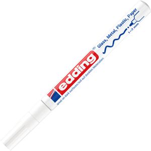 Produktbild für Lackmarker Edding 751, wasserfest &amp; permanent, weiß