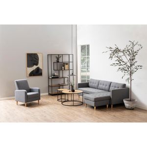 Produktbild für Bücherregal AC-Design Seaford, schwarz / wildeiche