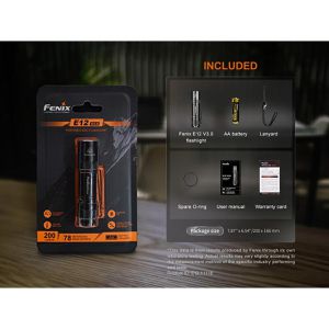 Produktbild für Taschenlampe Fenix E12 V3.0, LED, mit Batterie
