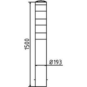 Produktbild für Rammschutzpoller Schake 40191B, für Außenbereich