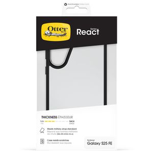 Produktbild für Handyhülle Otterbox React Series 77-99264, transparent/schwarz