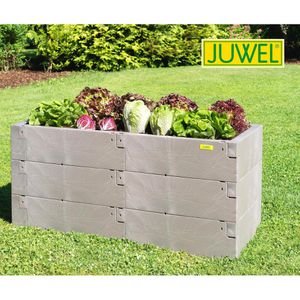 Produktbild für Hochbeet Juwel Timber 3er-Set 20471, Kunststoff