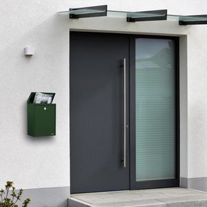 Produktbild für Briefkasten Allux 200, grün, aus Stahl