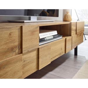 Produktbild für Lowboard Wohnling WL6.581, aus Holz, eiche