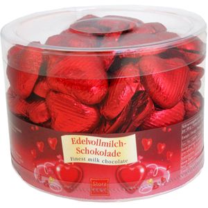 Storz Minischokolade Schokoladenherzen, 100 Stück, 500 g