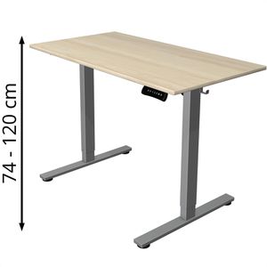 Produktbild für Schreibtisch Kerkmann Move small office, ahorn / silber