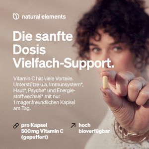 Produktbild für Vitamin-C natural-elements gepuffert, 120 Kapseln