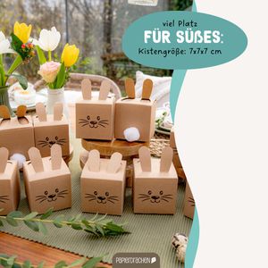 Produktbild für Geschenkbox Papierdrachen 060-005-007, Osterhasen, braun