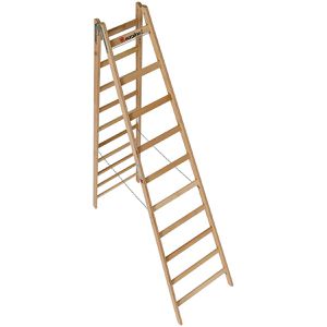 Produktbild für Stehleiter Euroline Nr. 10501, 1050110, beidseitig begehbar