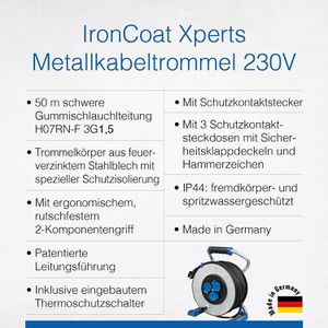 Produktbild für Kabeltrommel as-Schwabe 23321 Iron Coat Xperts, für außen IP44