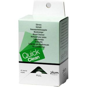 Wundreinigungstücher Plum QuickClean, alkoholfrei