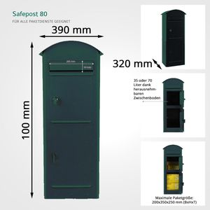 Produktbild für Paketbriefkasten SafePost 80026 ScanPro 80