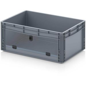 Produktbild für Eurobox AUER EG SKL 64/27 HG, grau, mit Acrylglas-Sichtklappe