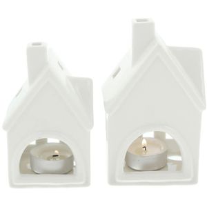 Produktbild für Weihnachtsdeko Frank-Flechtwaren 225437, Winterhaus, 2 Stück