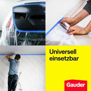 Produktbild für Abdeckfolie Gauder Malerkrepp-Masker, 2in1, 3 Stück