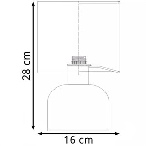 Produktbild für Tischlampe Lucide Woolly, weiß mit E14-Fassung