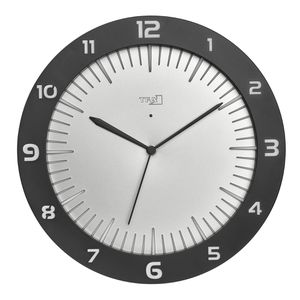 Wanduhr TFA 60.3553.10 Lumoclock, Kunststoff, analog, Funkuhr