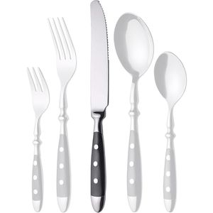 Produktbild für Tafelmesser Gräwe Nürnberg, geschmiedet, Wellenschliff, 21 cm