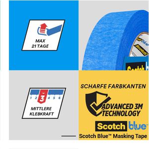 Produktbild für Kreppband Scotch Blue, Scharfe Linien