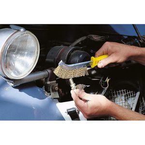 Produktbild für Drahtbürste Wolfcraft gewellt, 3-teiliges Set