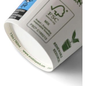 Produktbild für Trinkbecher Biozoyg DHD04423, weiß