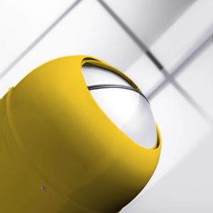 Produktbild für Mülleimer Wesco Kickmaster, lemonyellow